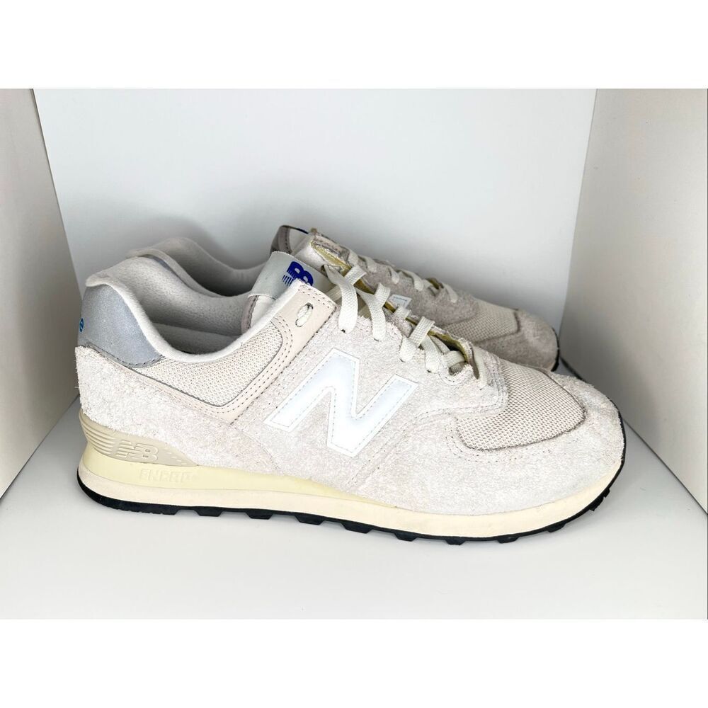 New Balance 574 Men’s Sneakers | Size 10.5 | Tan Suede / Grey Accents